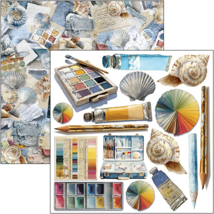Ciao Bella - 6X6 Fussy Cut Pad - An Artist Journey. Includes 24 Sheets. Available at Embellish Away located in Bowmanville Ontario Canada.