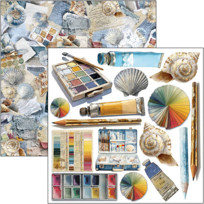 Ciao Bella - 6X6 Fussy Cut Pad - An Artist Journey. Includes 24 Sheets. Available at Embellish Away located in Bowmanville Ontario Canada.