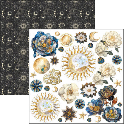 Ciao Bella - 6X6 Fussy Cut Pad - Celestial. Available at Embellish Away located in Bowmanville Ontario Canada.