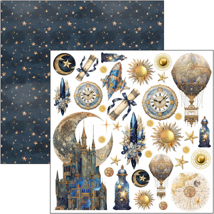 Ciao Bella - 6X6 Fussy Cut Pad - Celestial. Available at Embellish Away located in Bowmanville Ontario Canada.