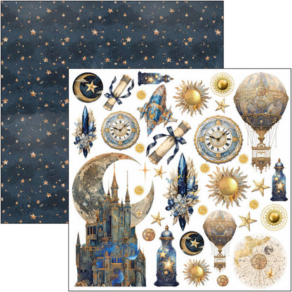 Ciao Bella - 6X6 Fussy Cut Pad - Celestial. Available at Embellish Away located in Bowmanville Ontario Canada.