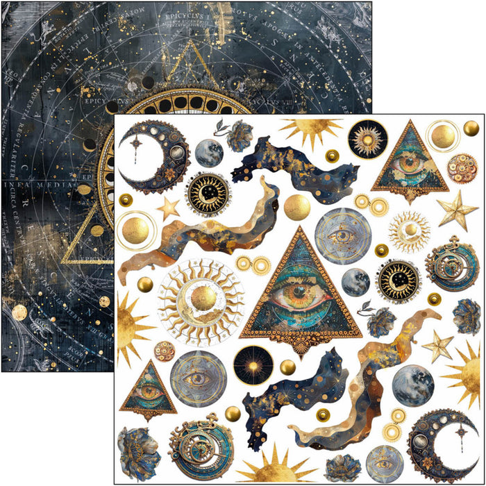 Ciao Bella - 6X6 Fussy Cut Pad - Celestial. Available at Embellish Away located in Bowmanville Ontario Canada.