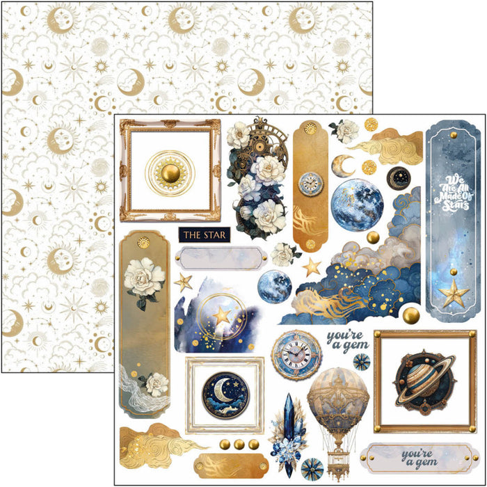Ciao Bella - 6X6 Fussy Cut Pad - Celestial. Available at Embellish Away located in Bowmanville Ontario Canada.