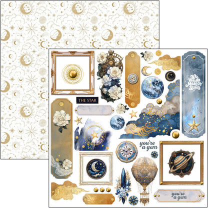 Ciao Bella - 6X6 Fussy Cut Pad - Celestial. Available at Embellish Away located in Bowmanville Ontario Canada.