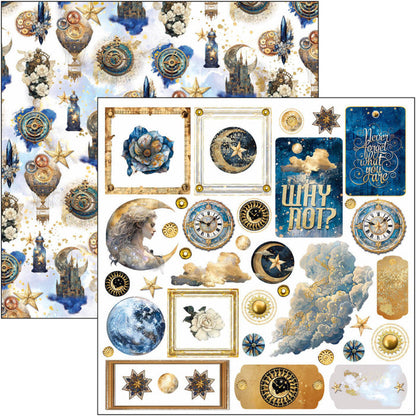 Ciao Bella - 6X6 Fussy Cut Pad - Celestial. Available at Embellish Away located in Bowmanville Ontario Canada.