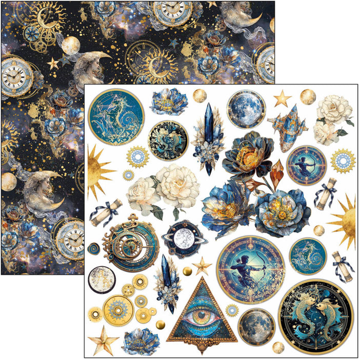 Ciao Bella - 6X6 Fussy Cut Pad - Celestial. Available at Embellish Away located in Bowmanville Ontario Canada.