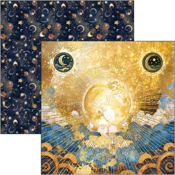 Ciao Bella - 8X8 Paper Pad - Celestial. Available at Embellish Away located in Bowmanville Ontario Canada.