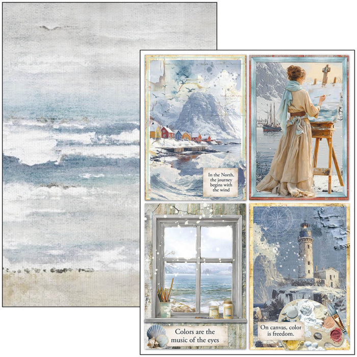 Ciao Bella - A4 Creative Pad - An Artist Journey. Includes 9 Sheets. Available at Embellish Away located in Bowmanville Ontario Canada.