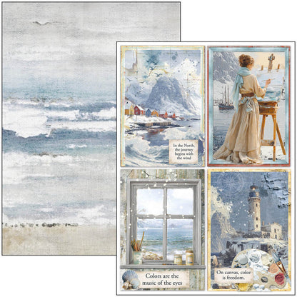 Ciao Bella - A4 Creative Pad - An Artist Journey. Includes 9 Sheets. Available at Embellish Away located in Bowmanville Ontario Canada.
