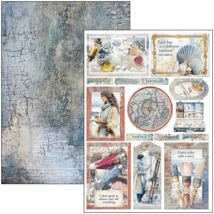 Ciao Bella - A4 Creative Pad - An Artist Journey. Includes 9 Sheets. Available at Embellish Away located in Bowmanville Ontario Canada.
