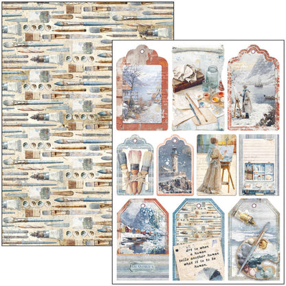 Ciao Bella - A4 Creative Pad - An Artist Journey. Includes 9 Sheets. Available at Embellish Away located in Bowmanville Ontario Canada.