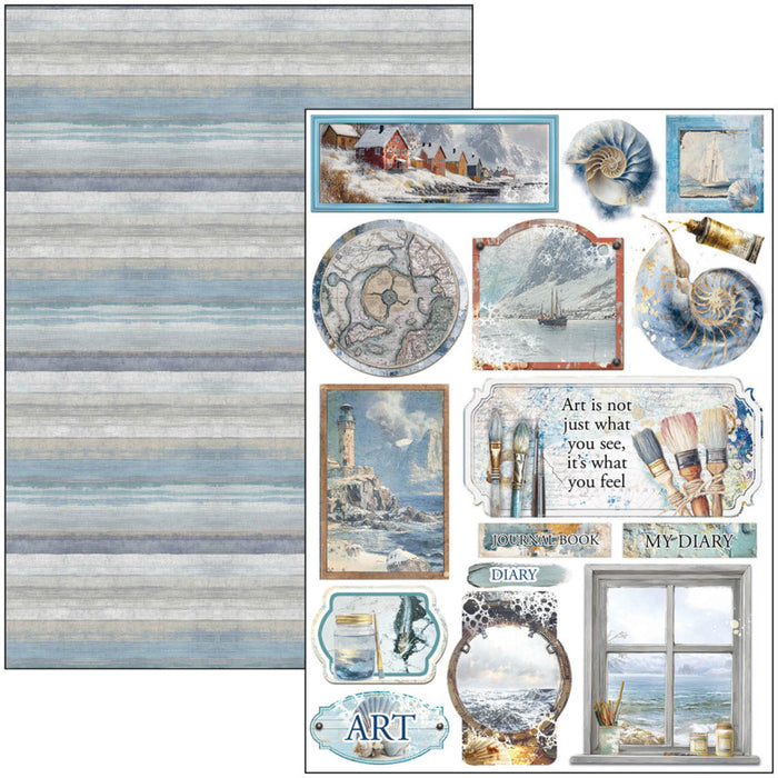 Ciao Bella - A4 Creative Pad - An Artist Journey. Includes 9 Sheets. Available at Embellish Away located in Bowmanville Ontario Canada.
