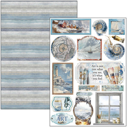 Ciao Bella - A4 Creative Pad - An Artist Journey. Includes 9 Sheets. Available at Embellish Away located in Bowmanville Ontario Canada.