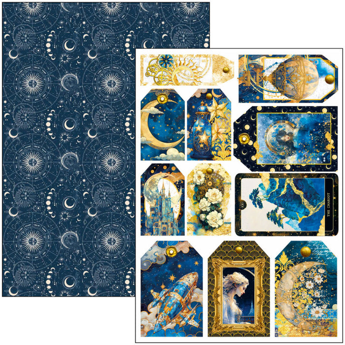 Ciao Bella - A4 Creative Pad - Celestial. Available at Embellish Away located in Bowmanville Ontario Canada.