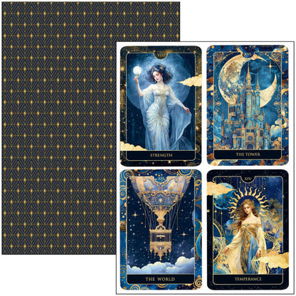 Ciao Bella - A4 Creative Pad - Celestial. Available at Embellish Away located in Bowmanville Ontario Canada.