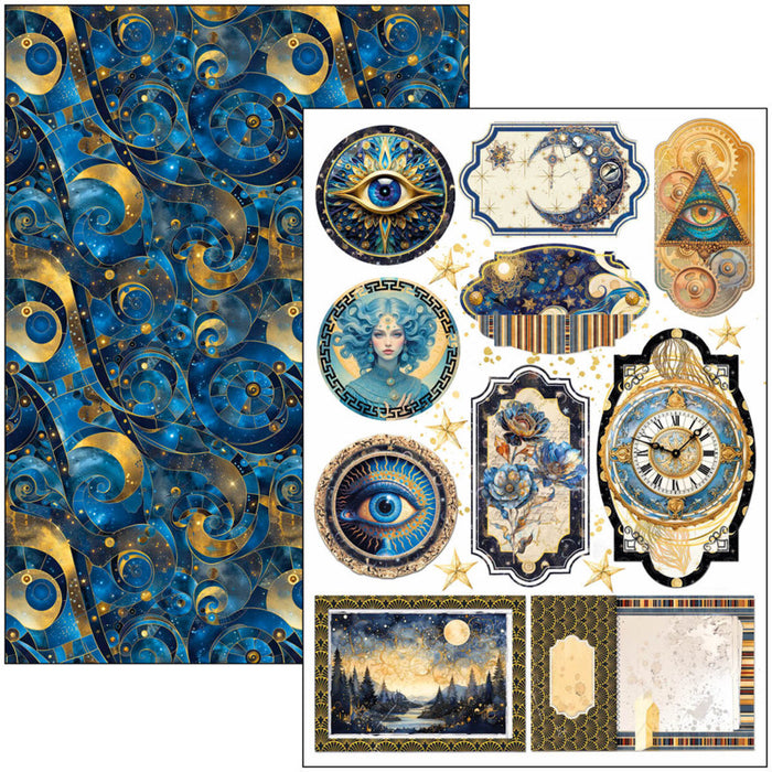 Ciao Bella - A4 Creative Pad - Celestial. Available at Embellish Away located in Bowmanville Ontario Canada.