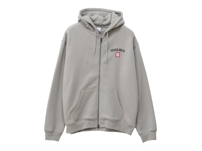 Cities Zip Thru Hooded Fleece - Stone