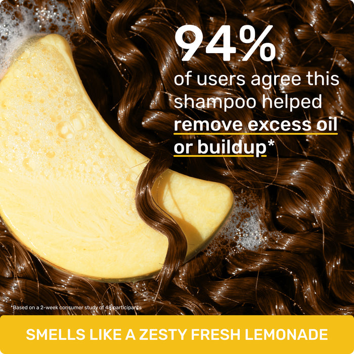 94% of users agree this shampoo helped remove excess oil or buildup* *Based on a 2 week consumer study of 48 participants.

SMELLS LIKE A ZESTY FRESH LEMONADE
