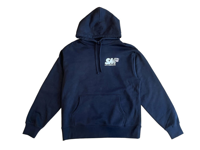 Clippy Heavyweight Hooded Fleece - Black / White