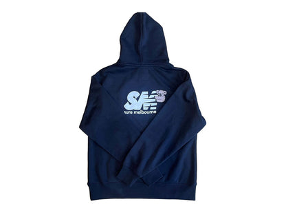 Clippy Heavyweight Hooded Fleece - Black / White