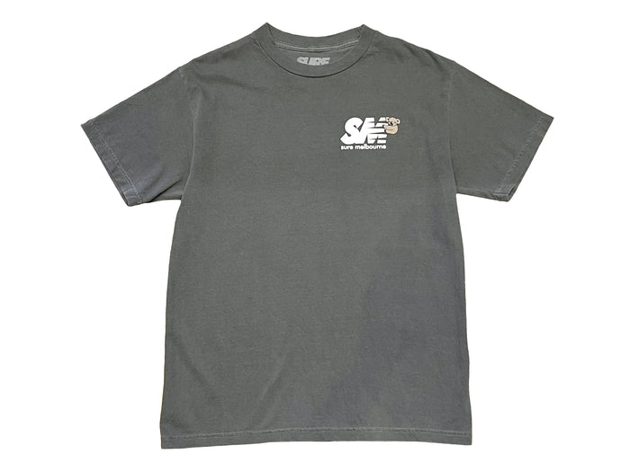 Clippy T-Shirt - Faded Black / White