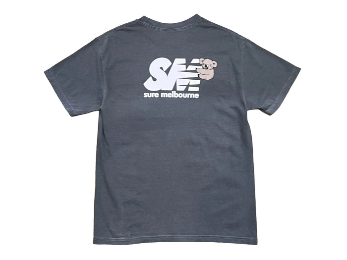 Clippy T-Shirt - Faded Black / White