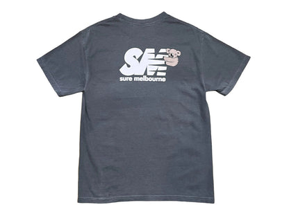 Clippy T-Shirt - Faded Black / White