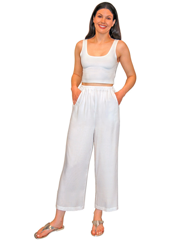 Coastal Cool Crop Pants with Pockets