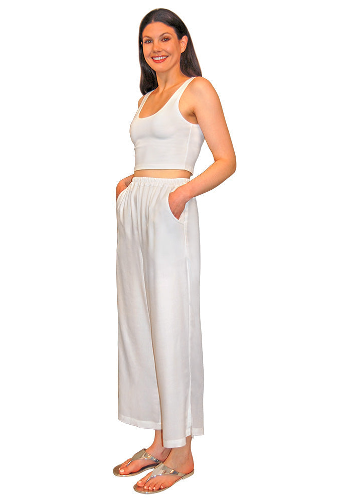 Coastal Cool Crop Pants with Pockets