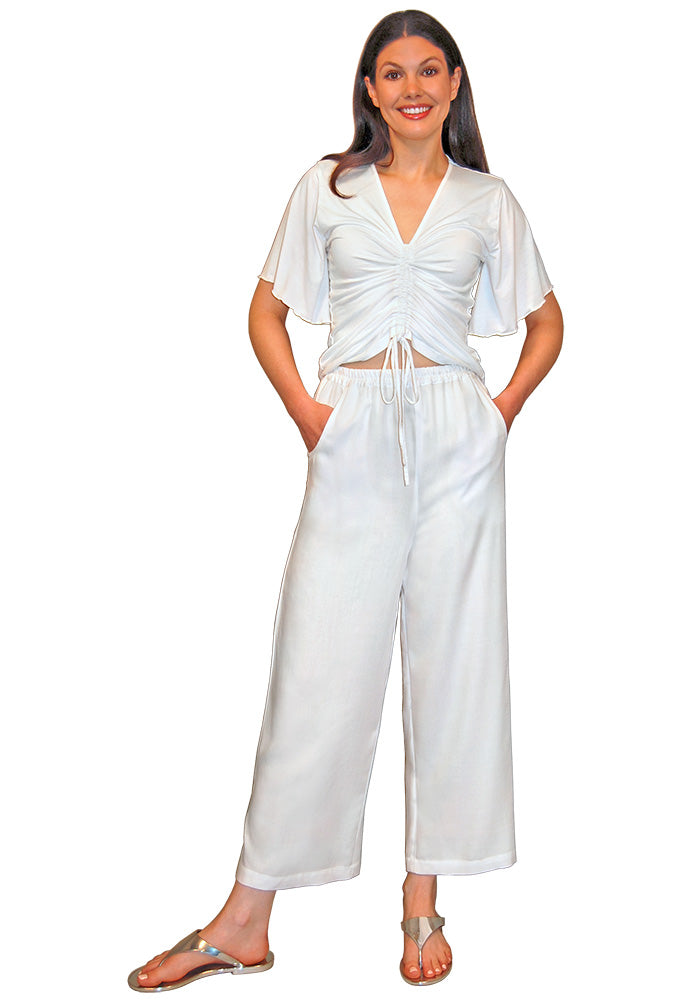 Coastal Cool Crop Pants with Pockets