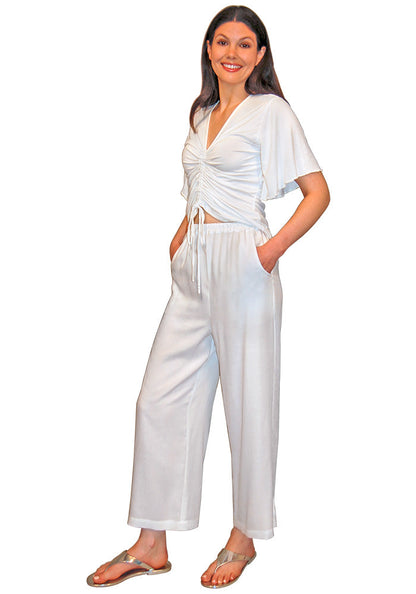 Coastal Cool Crop Pants with Pockets