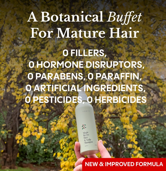Complete Hair & Scalp System key ingredients and clinical results infographic