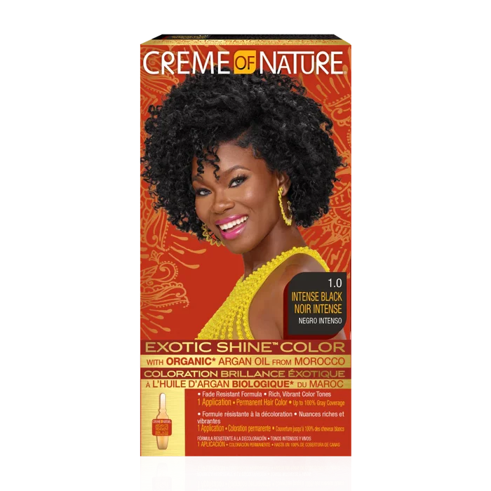 Cream Of Nature Exotic Shine™ Color with Argan Oil from Morocco 1.0 Intense Black