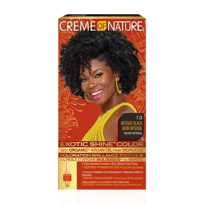 Cream Of Nature Exotic Shine™ Color with Argan Oil from Morocco 1.0 Intense Black