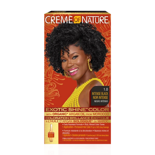 Cream Of Nature Exotic Shine™ Color with Argan Oil from Morocco 1.0 Intense Black