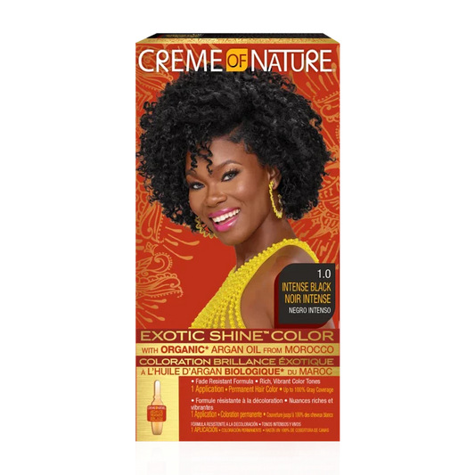 Cream Of Nature Exotic Shine™ Color with Argan Oil from Morocco 1.0 Intense Black