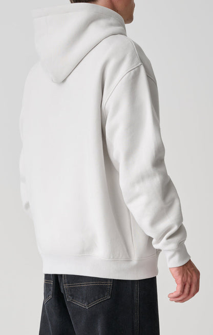 Crown Dot Hooded Fleece - Silver