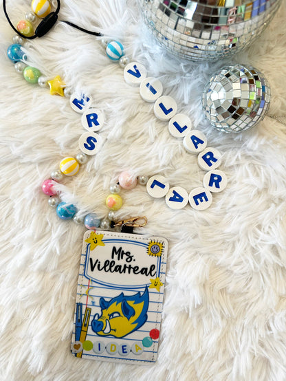 Customizable Friendship Bracelet Beaded Lanyard
