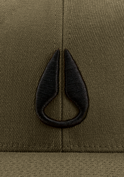 Deep Down Flexfit Athletic Fit Hat - Dark Olive