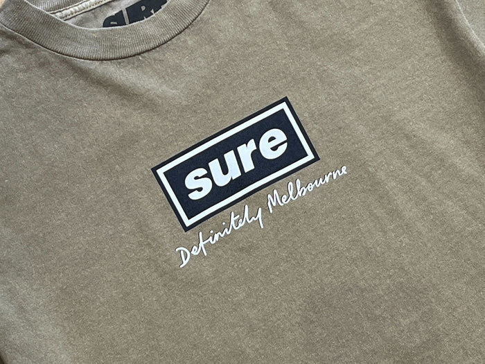 Definitely Melbourne T-Shirt - Faded Army