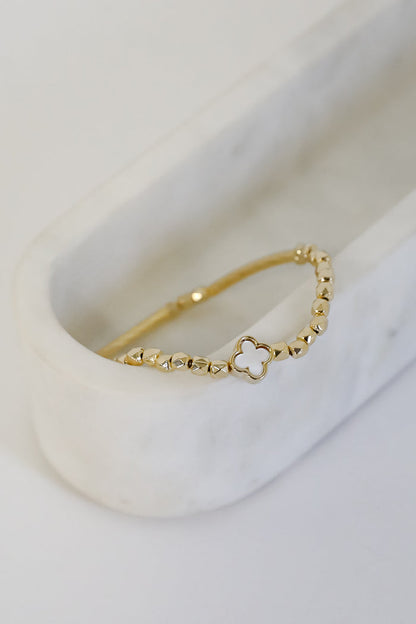 Diana Beaded Quatrefoil Bracelet