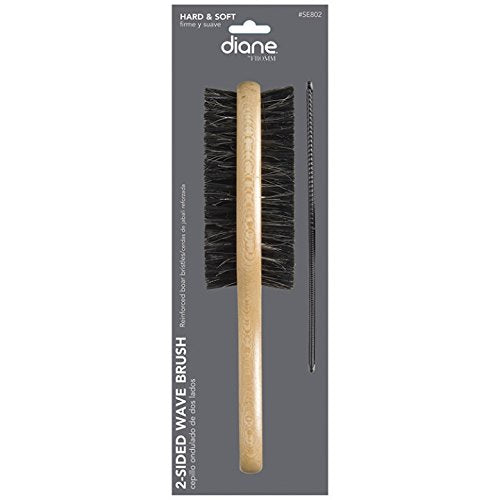DIANE HARD & SOFT REINFORCED BOAR 2-SIDE BRUSH WITH FREE 7" STYLING COMB - Palms Fashion Inc.