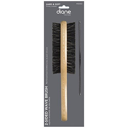 DIANE HARD & SOFT REINFORCED BOAR 2-SIDE BRUSH WITH FREE 7" STYLING COMB - Palms Fashion Inc.