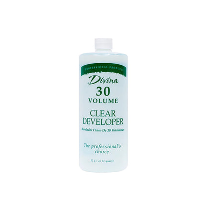 Divina Clear Developer 30 Volume Clear 32oz Professional Salon Products