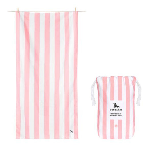 Dock & Bay Malibu Pink Cabana Towel