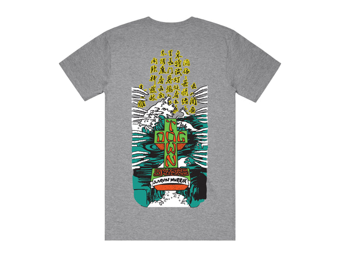 Dog Town Aaron Murray Kanji T-Shirt - Athletic Grey