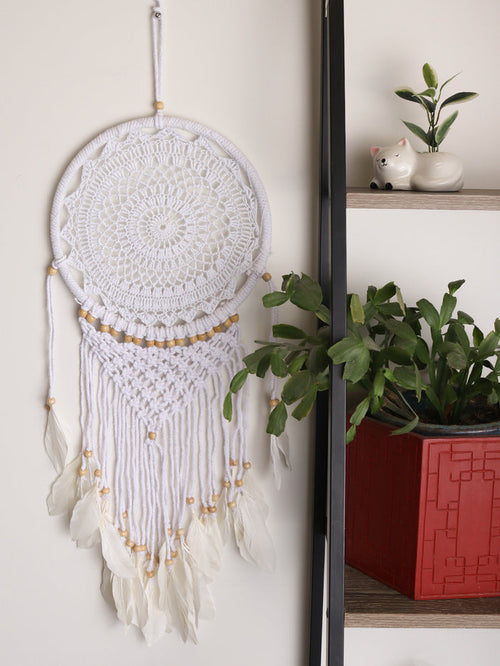 Dreamcatcher Crochet Macrame White | One Colour-Image 1