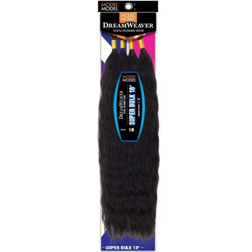 DreamWeaver 100% Human Hair Braids SUPER BULK 18" by MODEL MODEL