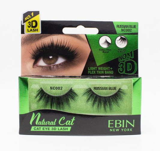 EBIN 3D Eyelash Natural Cat - 12 Kinds - Palms Fashion Inc.