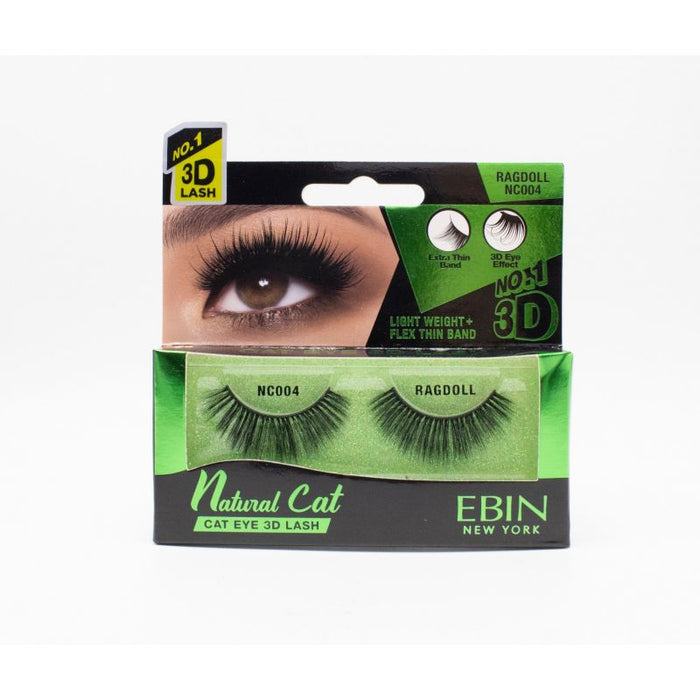 EBIN 3D Eyelash Natural Cat - 12 Kinds - Palms Fashion Inc.